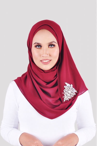 BEYONCE SHAWL - CORDOVAN